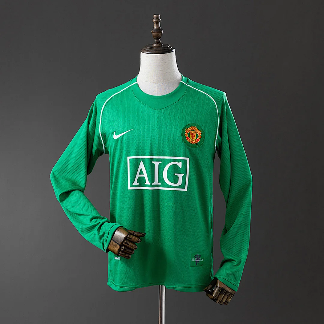 Manchester United 2007/2008 Goalkeeper Long Sleeve Retro Jersey
