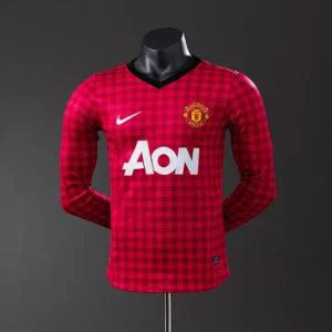 Manchester United 2012/2013 Home Long Sleeve Player Version Retro Jersey