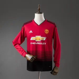 Manchester United 2018/2019 Home Long Sleeve Retro Jersey