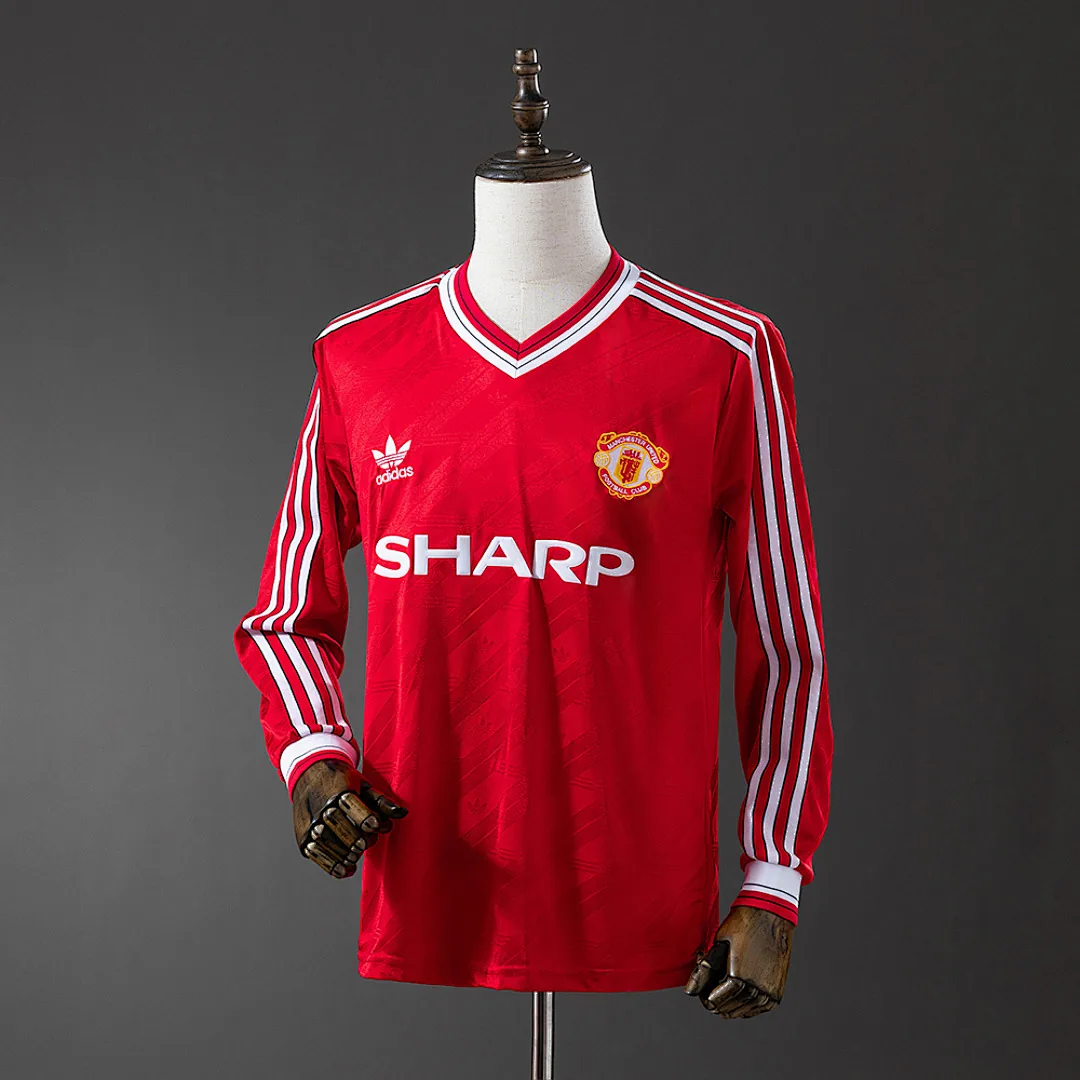 Manchester United 1986/88 Second Away Long Sleeve Retro Jersey