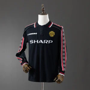Manchester United 1998/99 Black Long Sleeve Retro Jersey