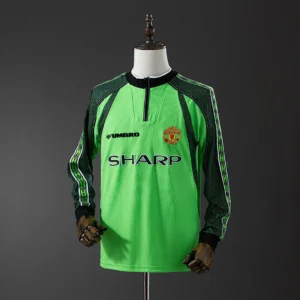 Manchester United 1998/99 Goalkeeper - Green Long Sleeve Retro Jersey
