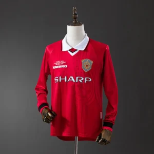 Manchester United 1999/00 Home Long Sleeve Retro Jersey