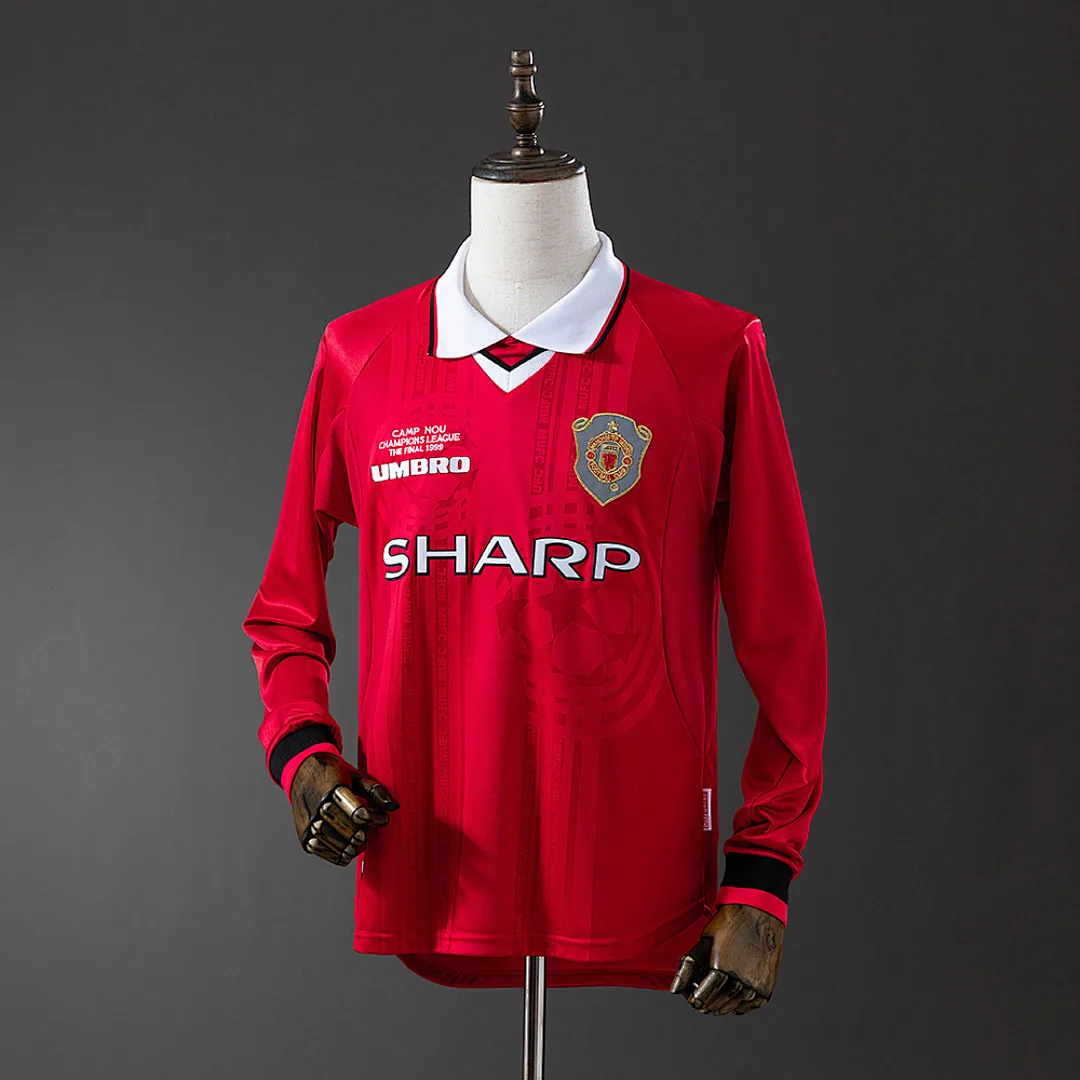 Manchester United 1999/00 Home Long Sleeve Retro Jersey