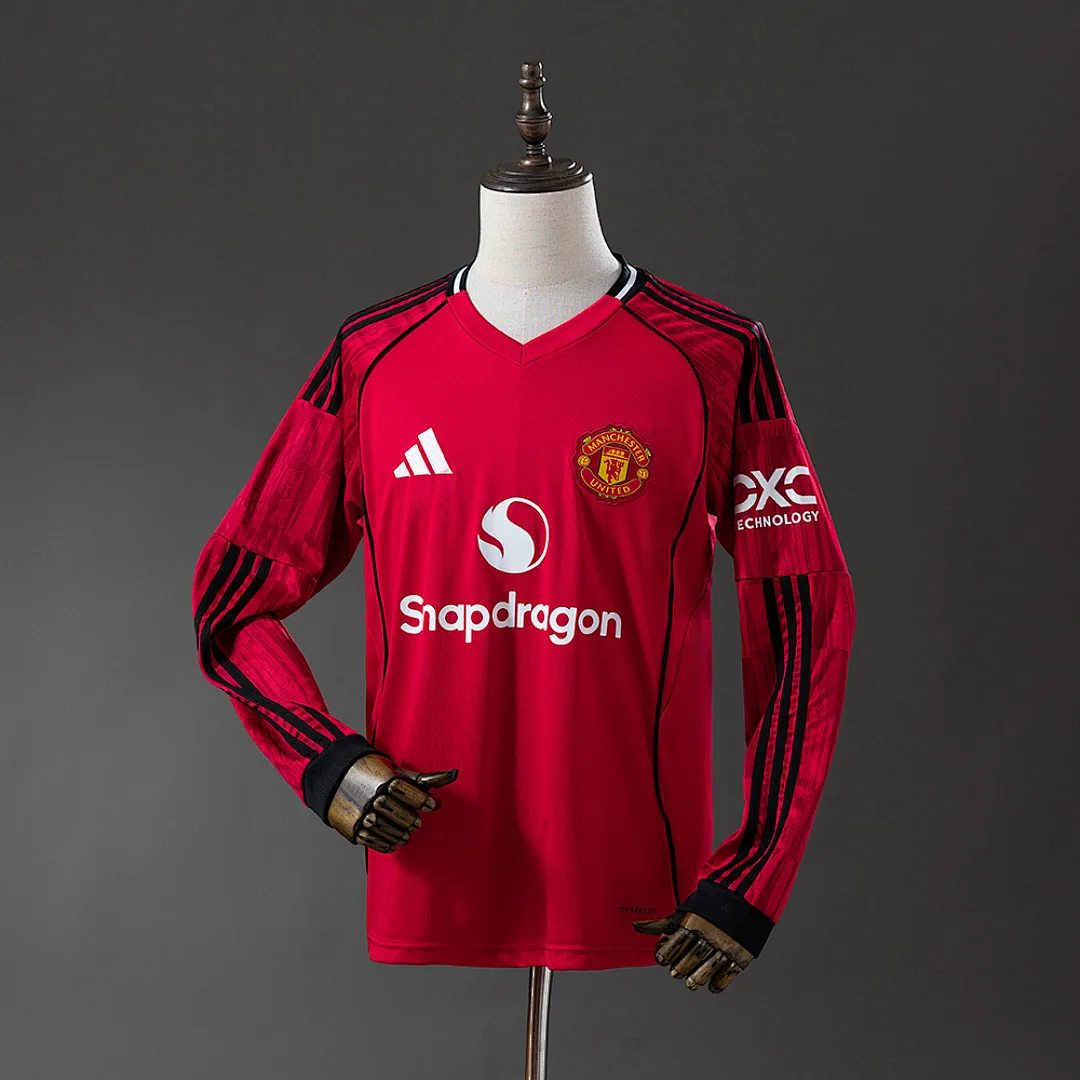 Manchester United 2025/2026 Long Sleeve Jersey