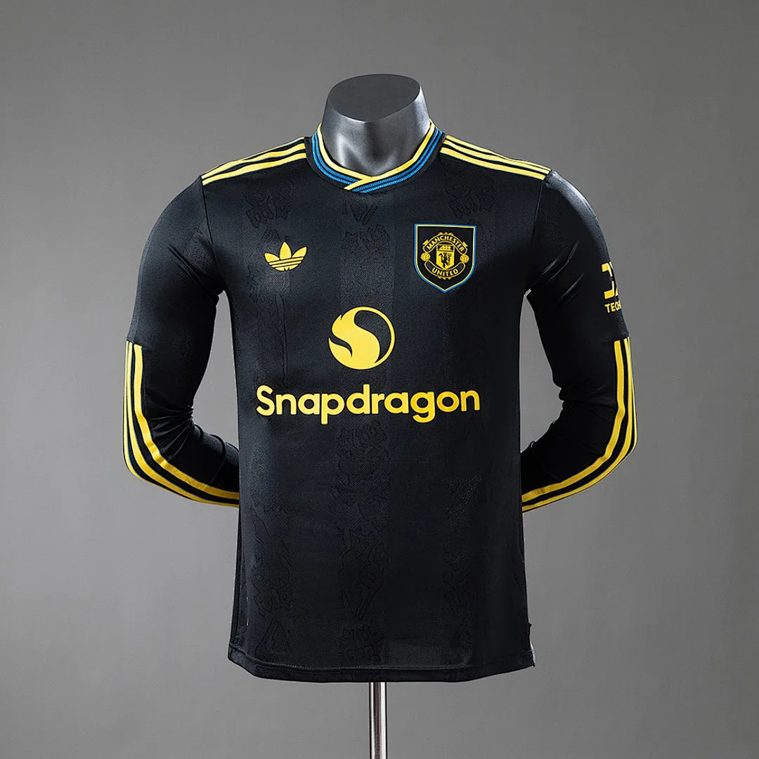 Manchester United 2025/2026 Third Player Version Long Sleeve Jersey