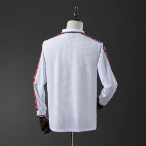 Manchester United 1998/1999 White Long Sleeve Retro Jersey