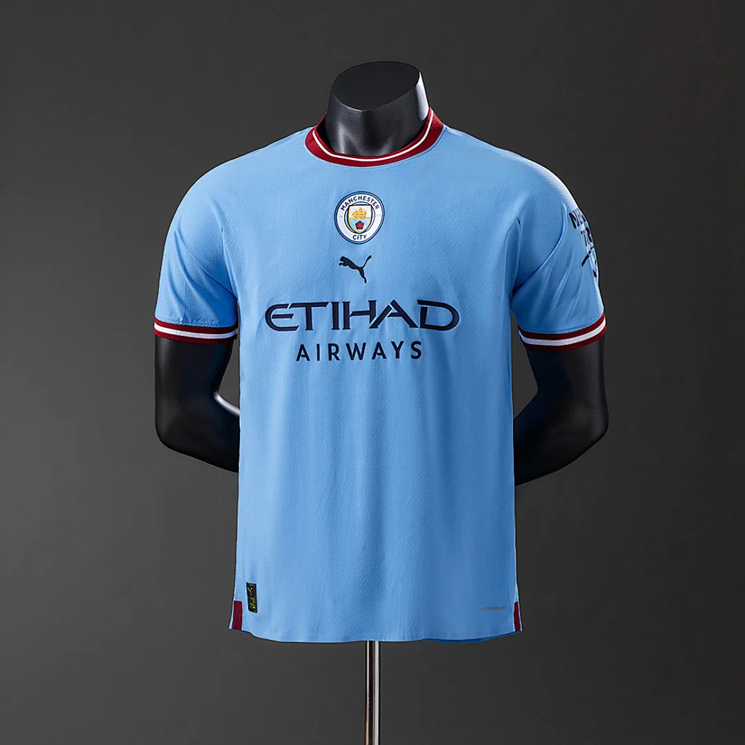 Manchester City 2022/2023 Home Player Version Retro Jersey