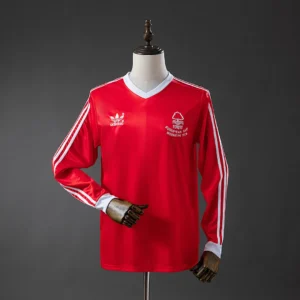 Nottingham Forest 1977/1980 Home Long Sleeve Retro Jersey