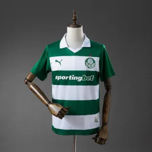 Palmeiras 2025/2026 Special Edition - White and Green Striped Jersey