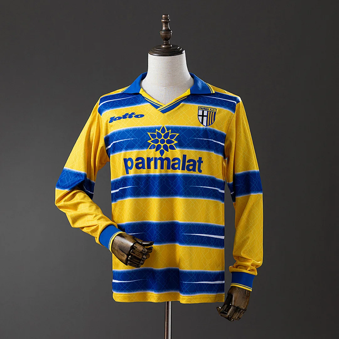 Parma 1998/1999 Home Long Sleeve Retro Jersey
