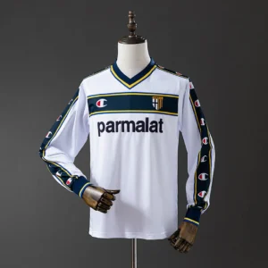 Parma Calcio 2002/2003 Away Long Sleeve Retro Jersey