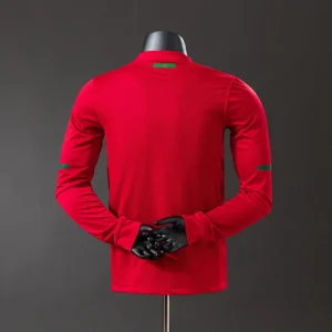 Portugal 2010 Player Version Retro Long Sleeve Home Jersey