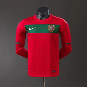 Portugal 2010 Player Version Retro Long Sleeve Home Jersey