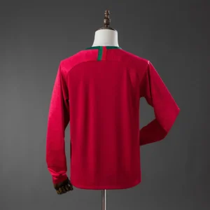 Portugal 2018 Home Long Sleeve Retro Jersey