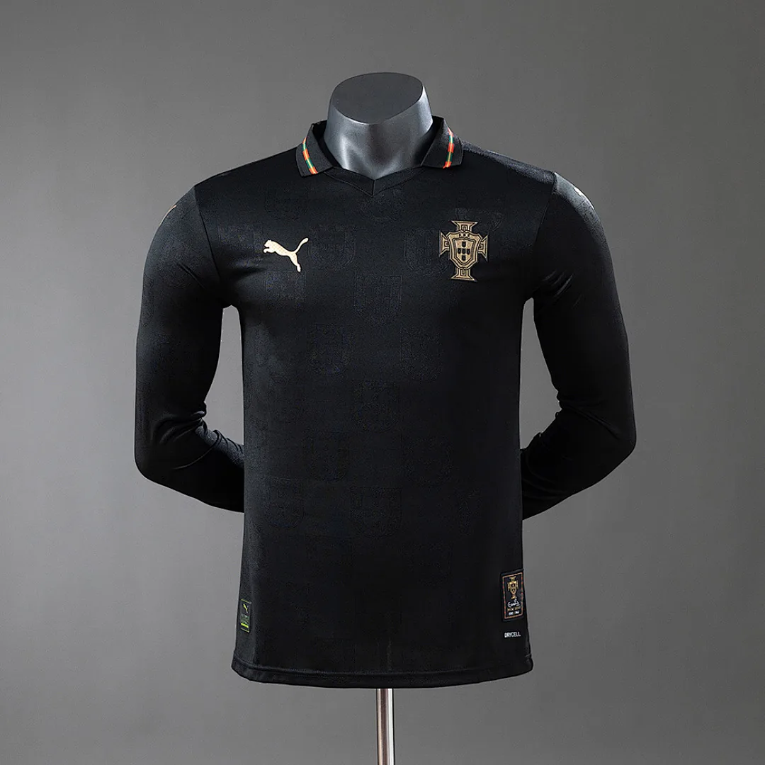 Portugal 2026 Special Edition - Black Panther Long Sleeve Player Version Jersey