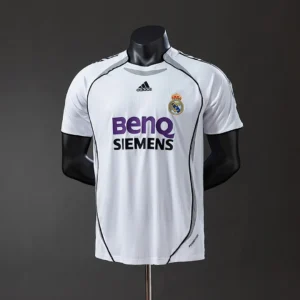 Real Madrid 2006/2007 Player Version Retro Home Jersey