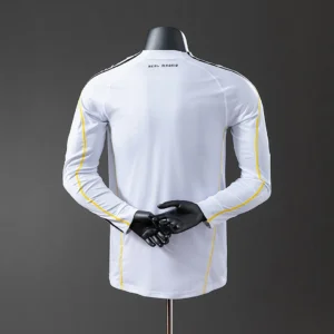 Real Madrid 2009/2010 Home Long Sleeve Player Version Retro Jersey