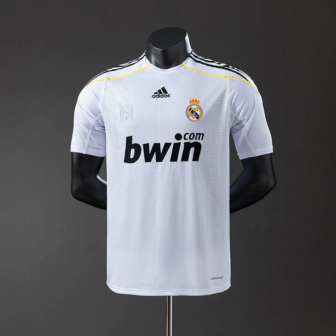 Real Madrid 2009/2010 Home Player Version Retro Jersey