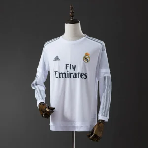 Real Madrid 2015/2016 Home Long Sleeve Retro Jersey