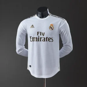 Real Madrid 2019/2020 Home Long Sleeve Player Version Retro Jersey