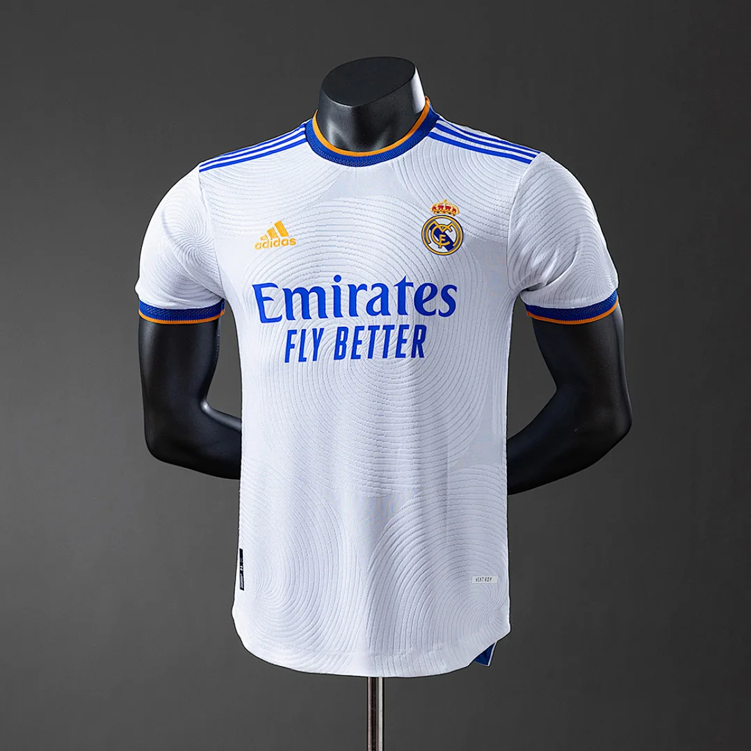 Real Madrid 2021/2022 Retro Player Version Home Jersey