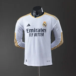 Real Madrid 2023/2024 Home Long Sleeve Player Version Jersey