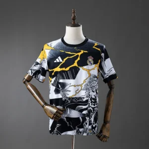 Real Madrid 2025/2026 Avengers - Pre-Match (Black and White) Jersey