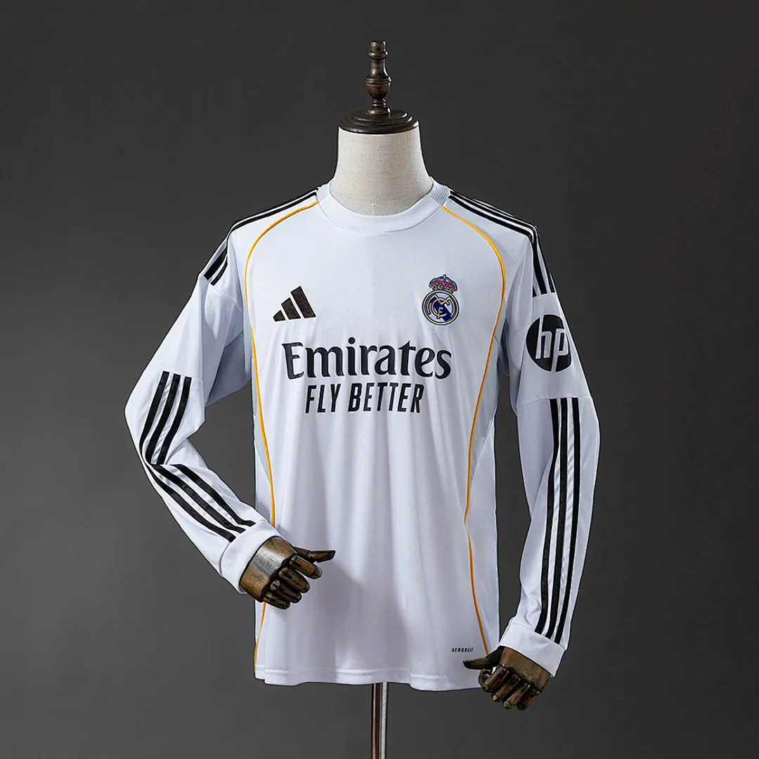 Real Madrid 2025/2026 Long Sleeve Jersey