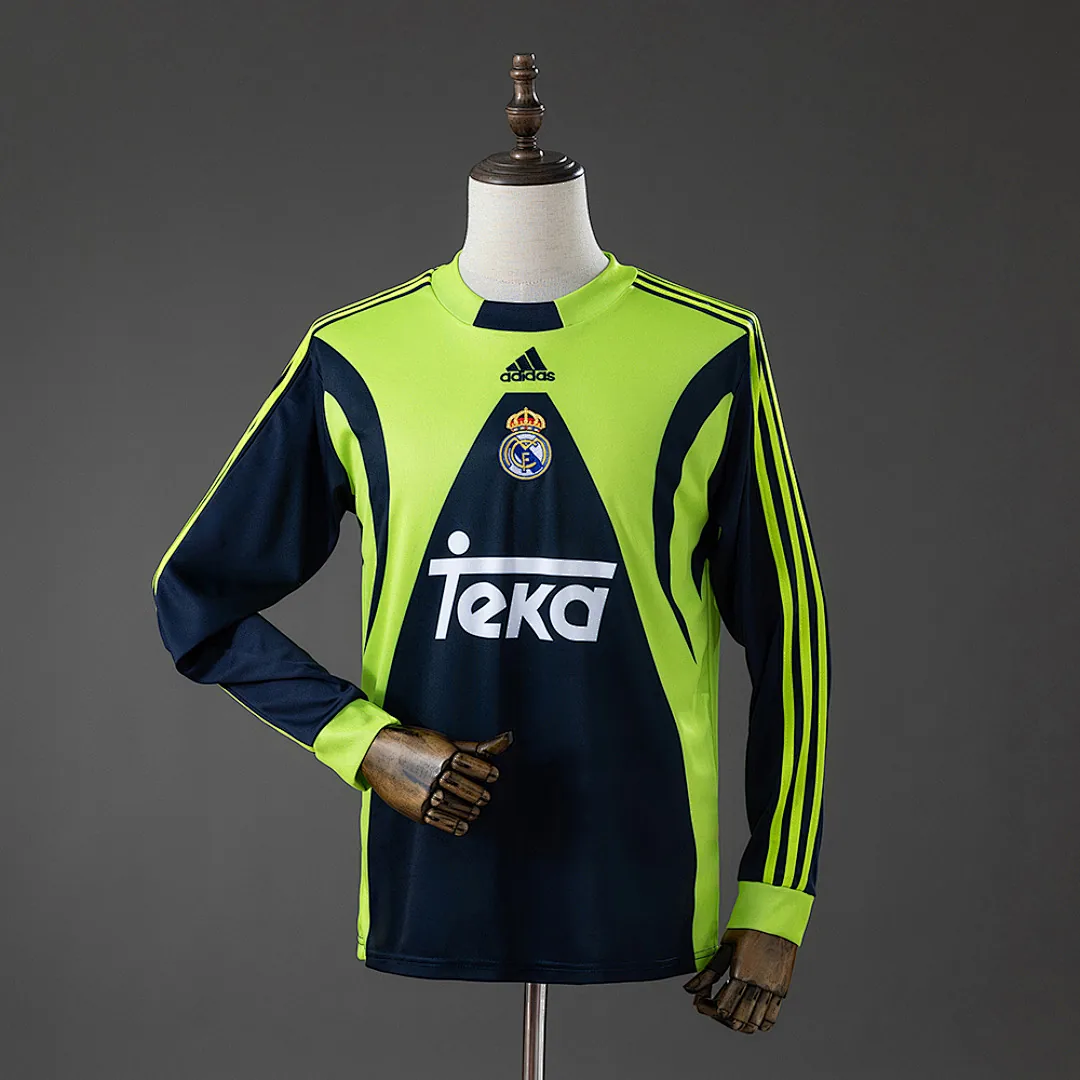 Real Madrid 1999/2000 Retro Goalkeeper Long Sleeve Jersey