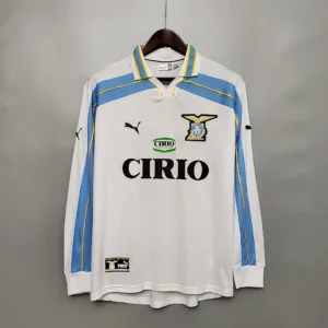 Retro 2000/2001 Lazio Long Sleeve Away Jersey
