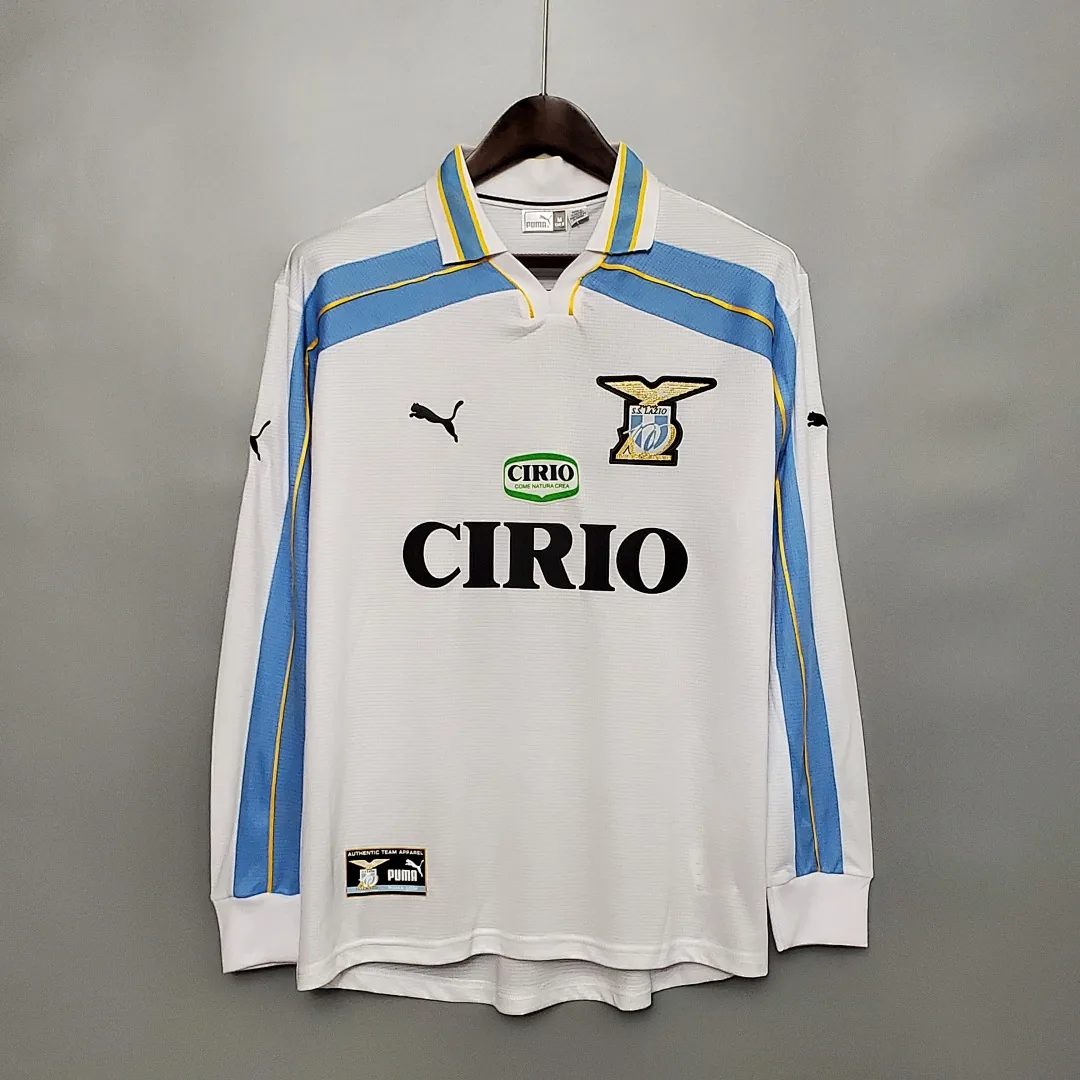 Retro 2000/2001 Lazio Long Sleeve Away Jersey