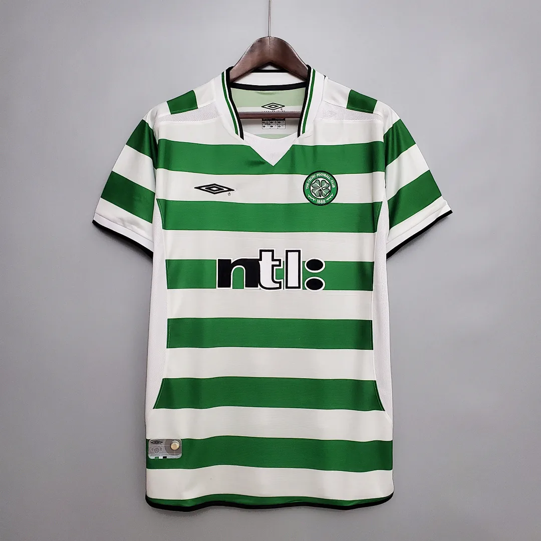 Retro 01 03 Celtic Home Jersey