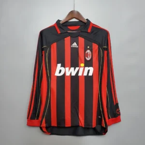 Retro 2006/2007 AC Milan Long Sleeve Home Jersey