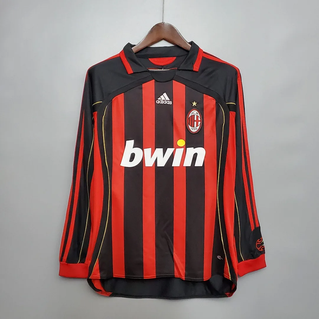 Retro 2006/2007 AC Milan Long Sleeve Home Jersey