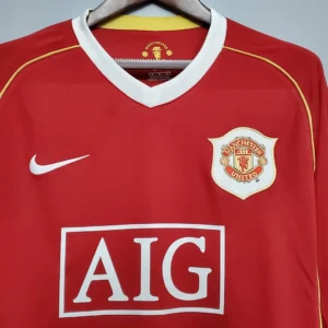 Retro 2006/2007 曼联 Long Sleeve Home Jersey