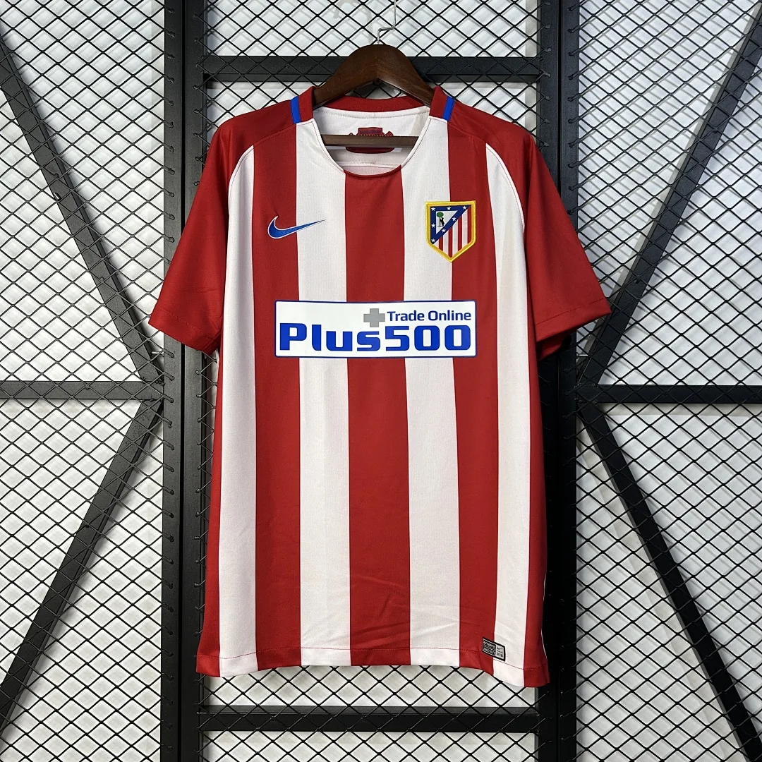 Retro 2016/2017 Atletico Madrid Home Jersey