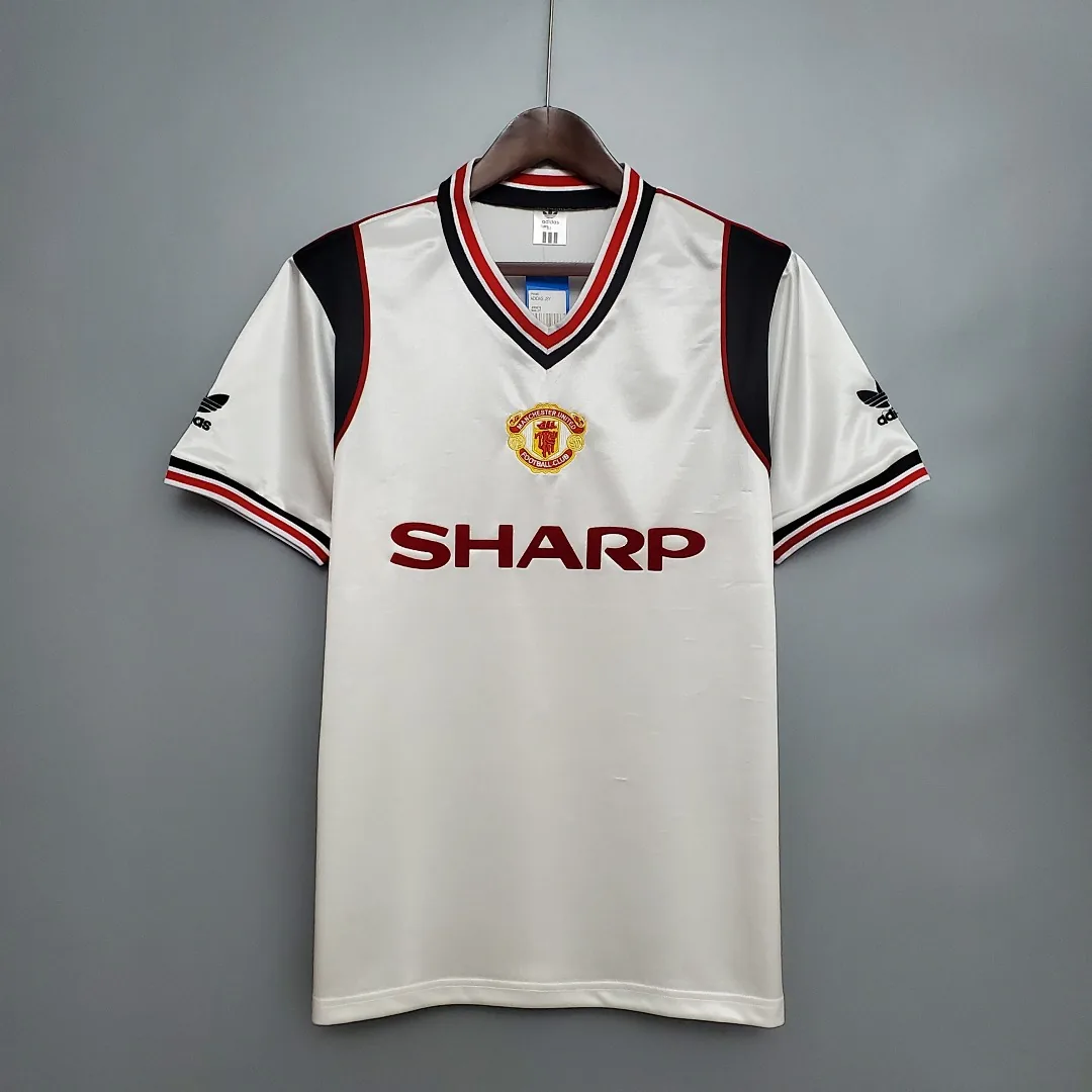 Retro 1985 曼联 white Jersey