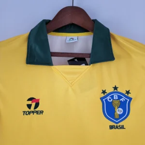 Retro 1988 Brazil Home Jersey
