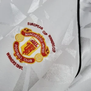 Retro 1991 曼联 white Jersey
