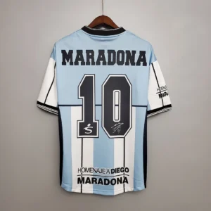 Retro 2001 Argentina Maradona #10 Commemorative Edition Jersey