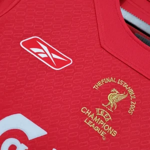 Retro 2005 Liverpool Champions League version Home Jersey