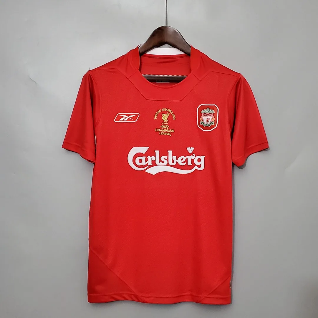 Retro 2005 Liverpool Champions League version Home Jersey