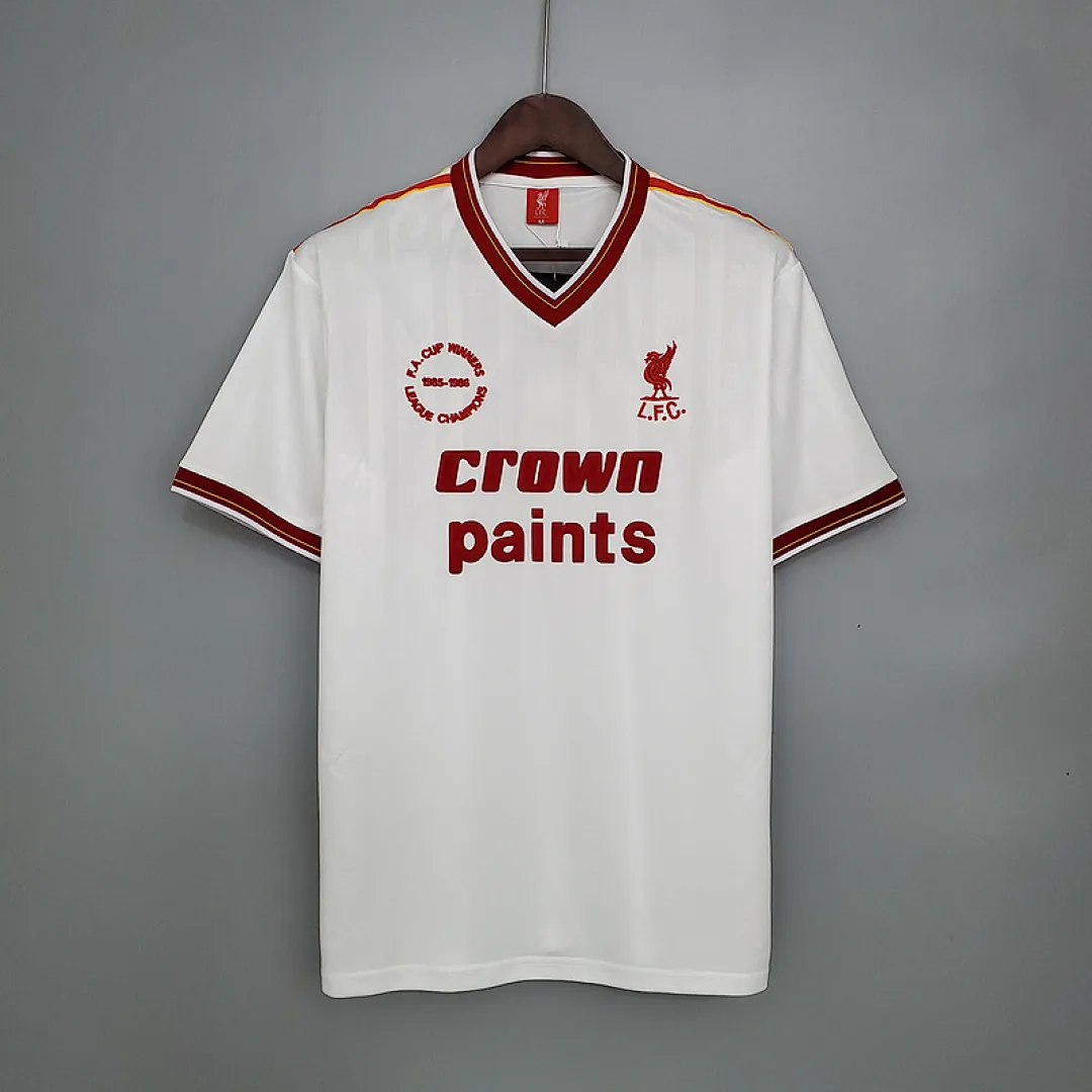 Retro 1985/1986 Liverpool Away white Jersey
