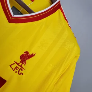 Retro 1985/1986 Liverpool Away yellow Jersey