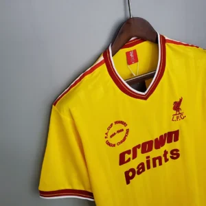 Retro 1985/1986 Liverpool Away yellow Jersey