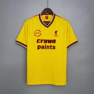 Retro 1985/1986 Liverpool Away yellow Jersey
