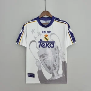 Retro 1997/1998 Real Madrid Champions League 7 Champions Commemorative Edition Jersey