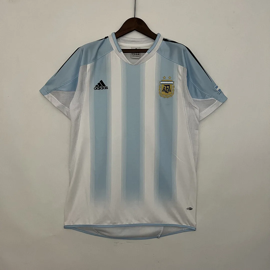 Retro Argentina 2004/2005 Home Jersey