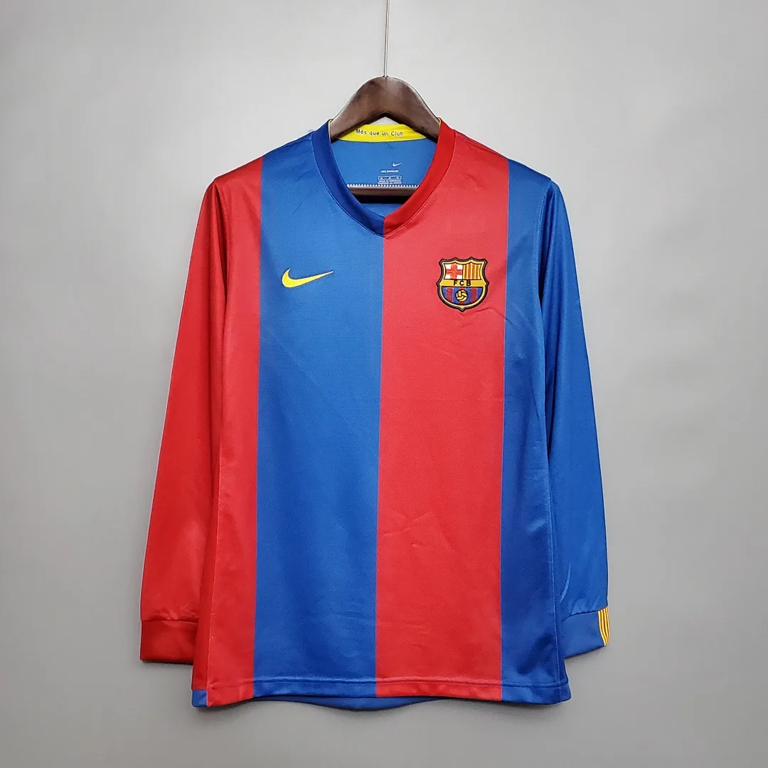Retro Barcelona 2006/2007 Long Sleeve Home Jersey